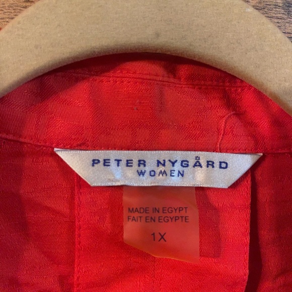 Peter Nygard Open Front Jacket Cotton/Linen Blend & Tank Top - Picture 5 of 8